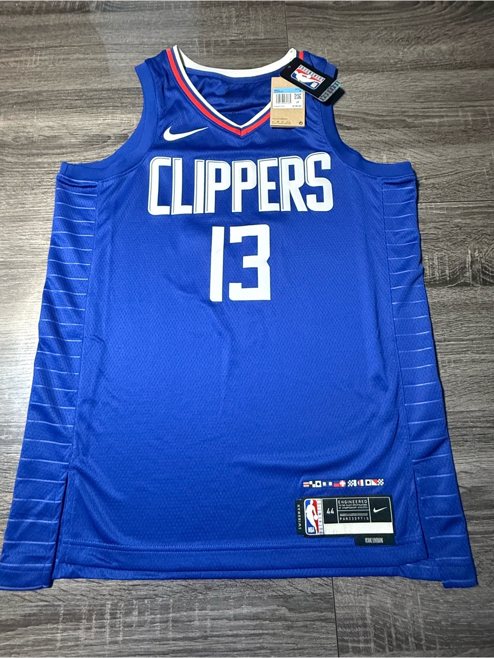 NEW NBA LA Clippers Paul George blue jersey Size M